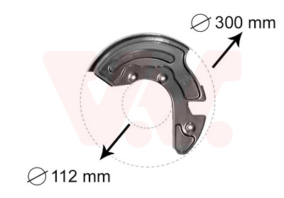 VAN WEZEL Terelőlemez / féktárcsa 0323372_VW