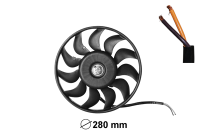 VAN WEZEL Ventilátor, vízhűtő 0325745_VW