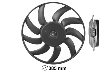 VAN WEZEL Ventilátor, vízhűtő 0327746_VW