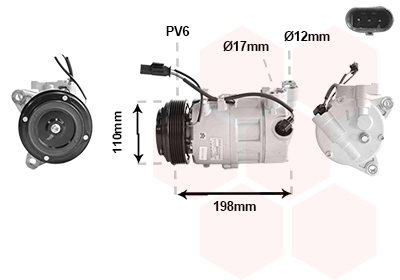VAN WEZEL Klímakompresszor 0601K704_VW
