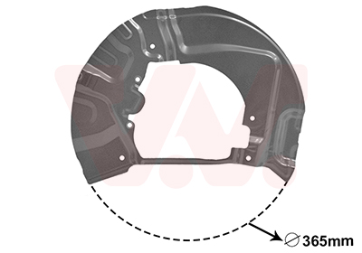 VAN WEZEL Terelőlemez / féktárcsa 0655371_VW