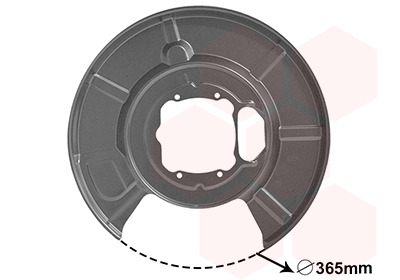 VAN WEZEL Terelőlemez / féktárcsa 0655373_VW