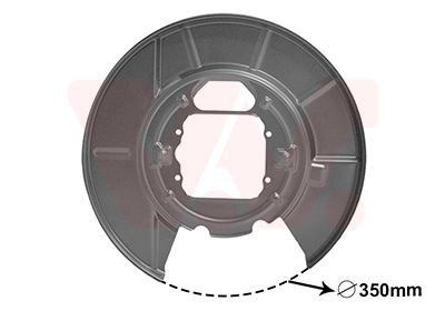 VAN WEZEL Terelőlemez / féktárcsa 0685373_VW