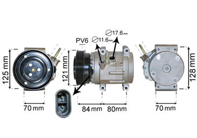 VAN WEZEL Klímakompresszor 0800K037_VW