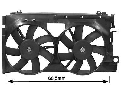 VAN WEZEL Ventilátor, vízhűtő 0936749_VW