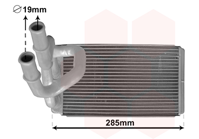 VAN WEZEL Fűtőradiátor 13006373_VW