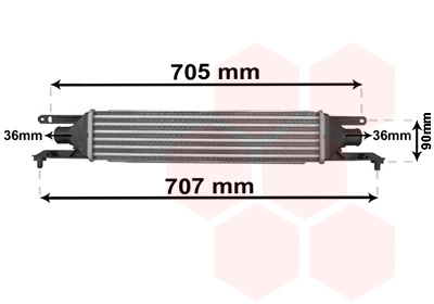 VAN WEZEL Töltőlevegő hűtő 17004319_VW