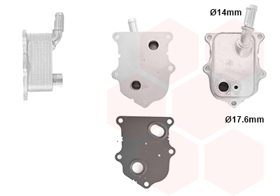 VAN WEZEL Olajhűtő 17013709_VW