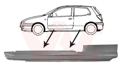 VAN WEZEL Küszöbborítás 1756101_VW