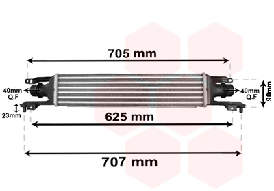 VAN WEZEL Töltőlevegő hűtő 37004420_VW