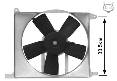 VAN WEZEL Ventilátor, vízhűtő 3734746_VW