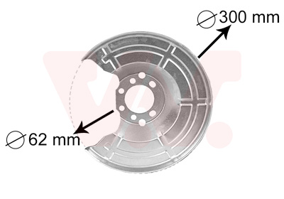 VAN WEZEL Terelőlemez / féktárcsa 3745371_VW