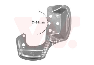 VAN WEZEL Terelőlemez / féktárcsa 3776371_VW