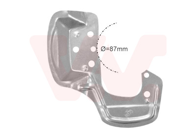 VAN WEZEL Terelőlemez / féktárcsa 3776372_VW