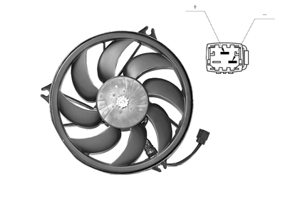 VAN WEZEL Ventilátor, vízhűtő 4028747_VW