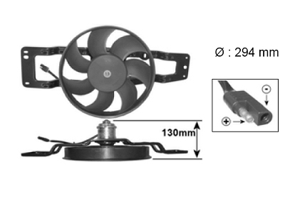 VAN WEZEL Ventilátor, vízhűtő 4342747_VW