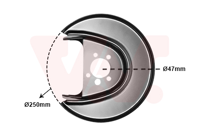 VAN WEZEL Terelőlemez / féktárcsa 5814373_VW