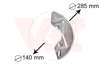 VAN WEZEL Terelőlemez / féktárcsa 5826371_VW