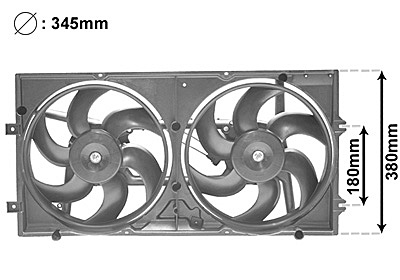 VAN WEZEL Ventilátor, vízhűtő 5874749_VW