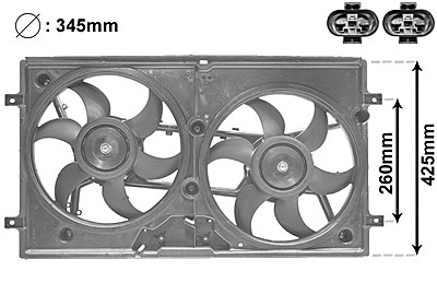 VAN WEZEL Ventilátor, vízhűtő 5875749_VW