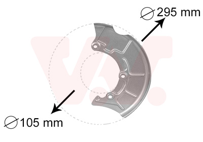 VAN WEZEL Terelőlemez / féktárcsa 5888371_VW