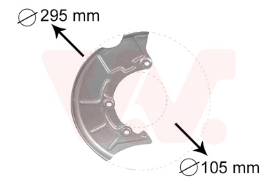 VAN WEZEL Terelőlemez / féktárcsa 5888372_VW