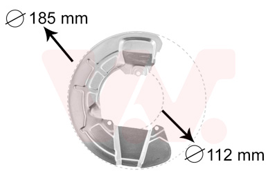 VAN WEZEL Terelőlemez / féktárcsa 5930371_VW