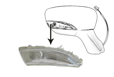 VAN WEZEL Irányjelző, külső tükrön 4373916_VW