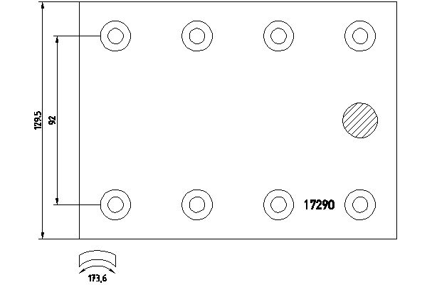 TEXTAR Fékpofa 1729006_TEXTAR