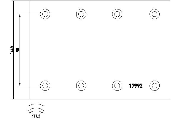 TEXTAR Fékpofa 1799202_TEXTAR