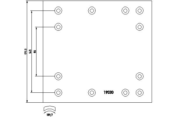 TEXTAR Fékpofa 1903001_TEXTAR