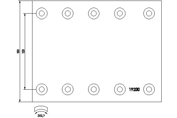 TEXTAR Fékpofa 1920005_TEXTAR