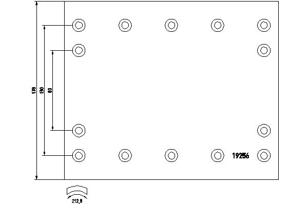 TEXTAR 1925602_TEXTAR Fékpofa