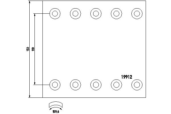 TEXTAR Fékpofa 1991202_TEXTAR