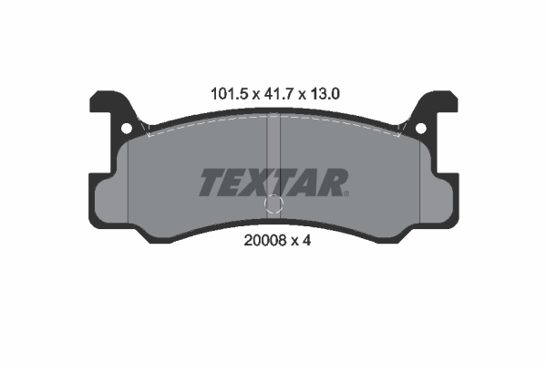 TEXTAR Hátsó fékbetét 2000801_TEXTAR