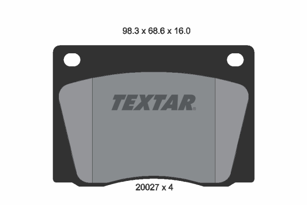 TEXTAR Első fékbetét 2002701_TEXTAR