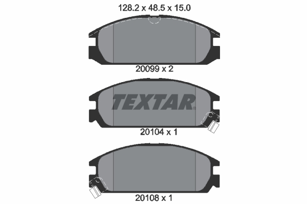 TEXTAR Első fékbetét 2009902_TEXTAR