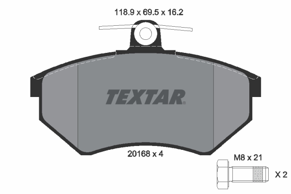 TEXTAR Első fékbetét 2016801_TEXTAR