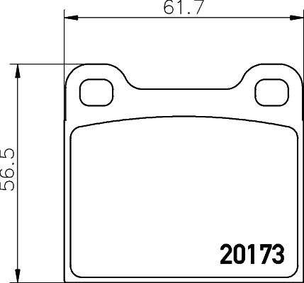 TEXTAR Hátsó fékbetét 2017301_TEXTAR