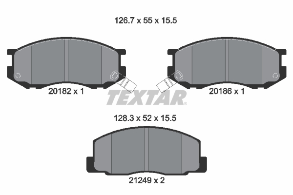 TEXTAR Első fékbetét 2018201_TEXTAR