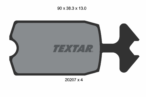 TEXTAR Első fékbetét 2020709_TEXTAR