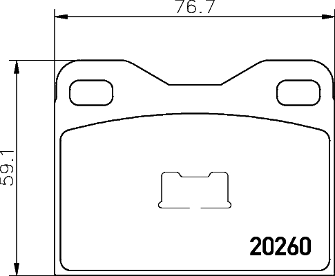 TEXTAR Első fékbetét 2026003_TEXTAR