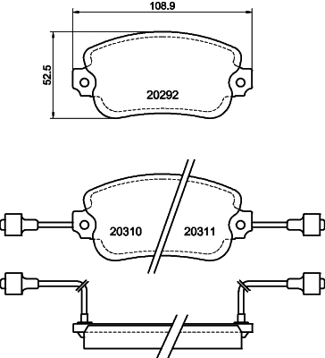 TEXTAR Első fékbetét 2029203_TEXTAR