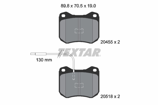 TEXTAR Első fékbetét 2045502_TEXTAR