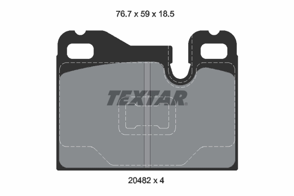 TEXTAR Hátsó fékbetét 2048201_TEXTAR