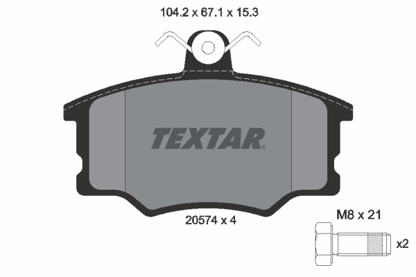 TEXTAR Első fékbetét 2057401_TEXTAR