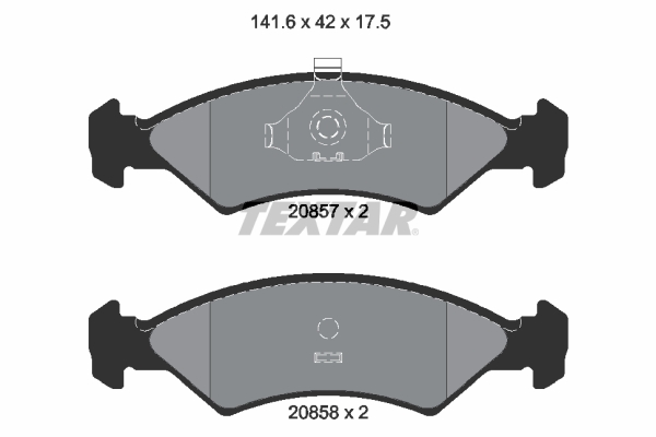 TEXTAR Első fékbetét 2085702_TEXTAR