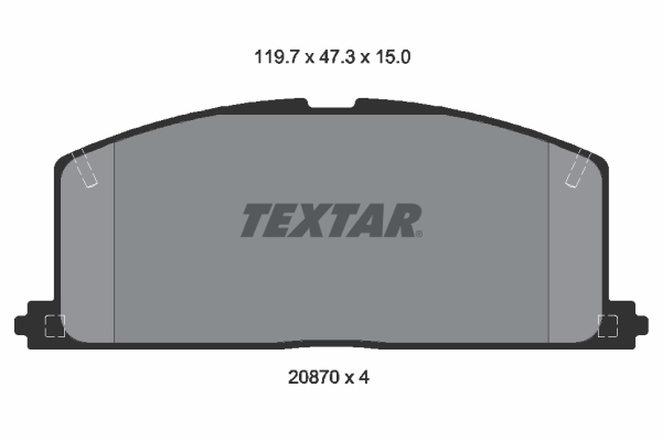 TEXTAR Első fékbetét 2087001_TEXTAR