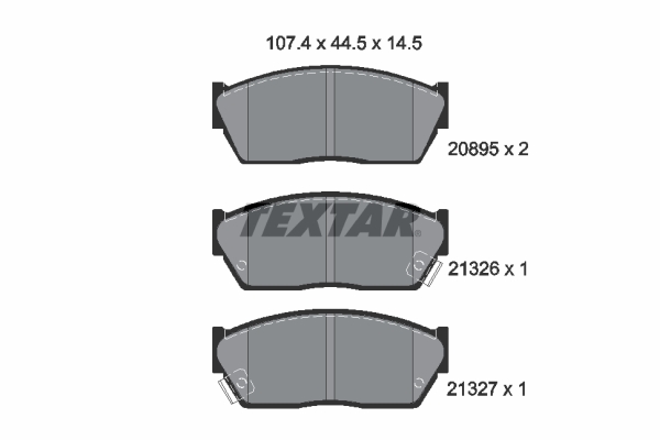 TEXTAR Első fékbetét 2089502_TEXTAR