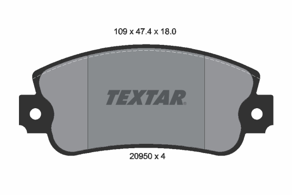 TEXTAR Első fékbetét 2095005_TEXTAR